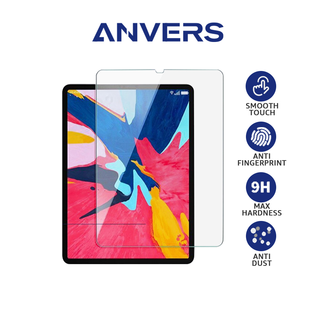 Anvers iPad Screen Protector - iPad Air 5/4/10.2 (Gen 9/8/7) /10th Generation /Pro 11/12.9 /Mini 6 - Tempered Glass for iPad 2022 2021 2020 2019 2018 (Clear/Matte/Anti-Bluelight)- 9H Toughness