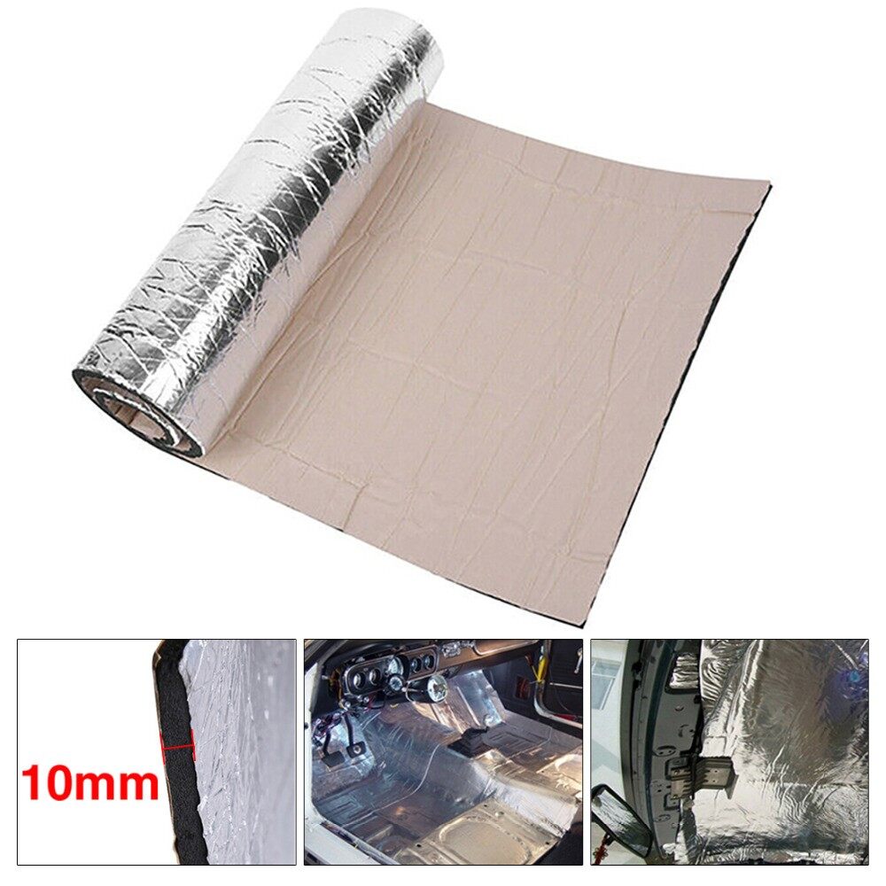Ulocool Tech Automotive Heat Shield Insulation Car Sound Deadener Noise Proofing Multipurpose Sound&Heat Proofing Car Sound Deadener Insulation Underlay Mat 100 * 40Cm