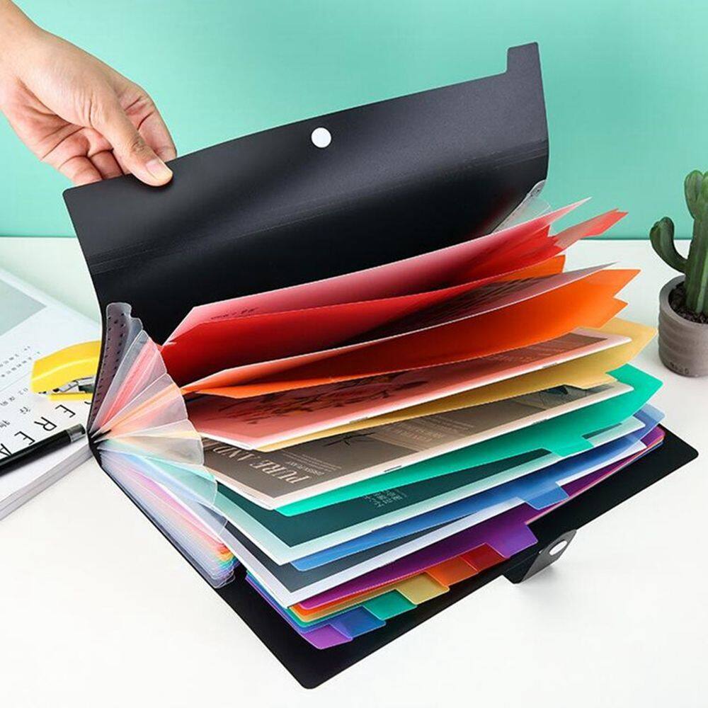 FDGFGG Accordion Expanding with Snap Closure for A4 Paper A4 Organ Bag Letter Size File Folders Test Paper Holder Document Bag Document Organizer