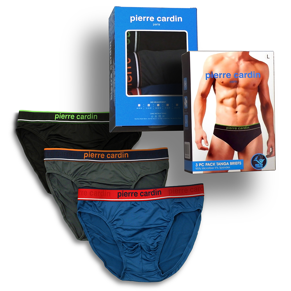 Pierre Cardin 3 Pcs Pack Men Underwear Tanga Briefs