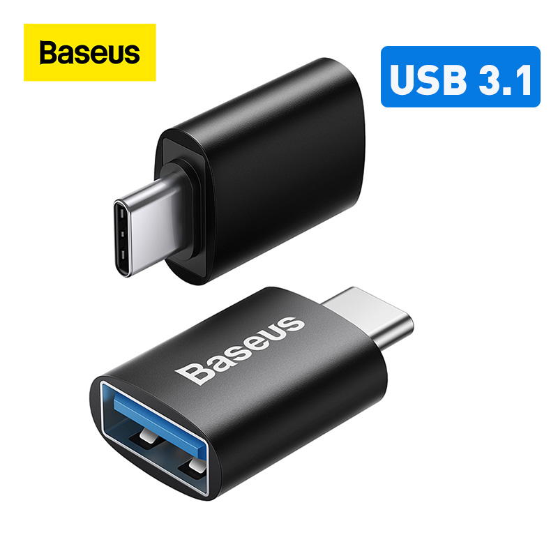 Baseus USB 3.1 Adapter OTG Type C to USB Adapter Female Converter For Macbook Pro Air Samsung S10 S9 USB OTG Connector