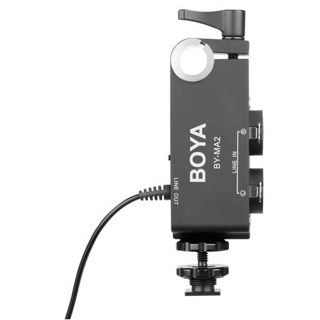 BOYA BY-MA2 Dual channel XLR audio mixer for DSLRs & camcorders