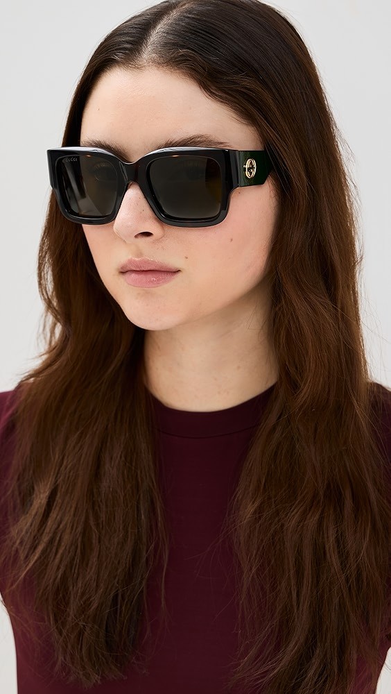 Oblique Square Sunglasses