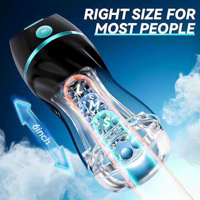 EINSEO Automatic Sucking Male Masturbators - 7 Vibration & Suction Hands Free Pocket Pussy Male Stroker with 3D Realistic Textured, Blowjob Toy Penis Pump Adult Male Sex Toys for Men Sex Machine